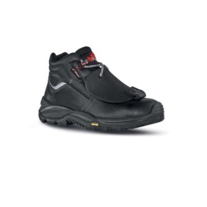 upower depp rs l calzado de seguridad altos talla 42 empeine piel grana mina hidrofugo, puntal composite, proteccion metatarsiana, antiperforacion, antideslizante, suela pu/vibram, clase s3 m ci hi hro fo sr color negro