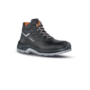 upower innovation rs l botines de seguridad talla 47 empeine piel hidrofugo, puntal composite, lamina acero ergonomica, suela antideslizante, proteccion s3 fo sr color negro