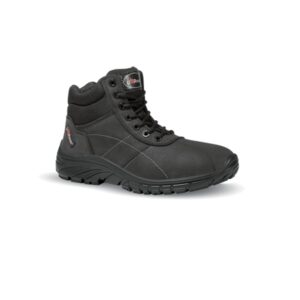 upower sting grip calzado de seguridad botines talla 41 piel nubuck hidrofugo, antiestatico, resistente a hidrocarburos y aceites, suela antideslizante, proteccion 02 fo sr color negro