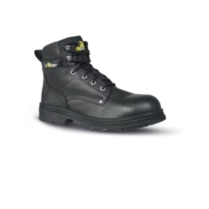 upower track l botines de seguridad talla 39 empeine piel hidrofugo, puntal composite, antiperforacion acero inoxidable, transpirables, suela antideslizante pu/pu, proteccion s3 fo sr color negro