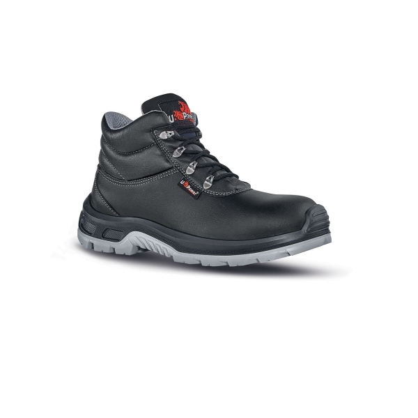 upower enough s calzado de seguridad talla 39 botines ligeros, microfibra hidrofuga, proteccion contra agua y quimicos, puntal airtoe composite, suela antideslizante, clase s3 ci hi src esd color negro