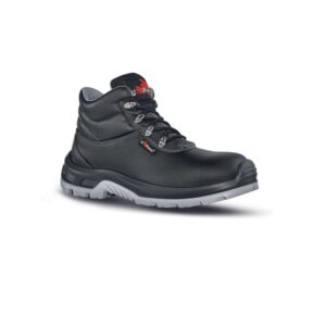 upower enough s calzado de seguridad talla 42 botines ligeros, microfibra hidrofuga, proteccion contra agua y quimicos, puntal airtoe composite, suela antideslizante, clase s3 ci hi src esd color negro