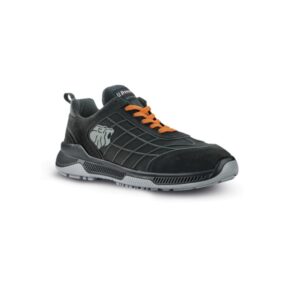 upower match s calzado de seguridad talla 47 gamuza suave, mesh transpirable, puntal composite, antiperforacion, antideslizante, suela doble densidad, proteccion s1p fo sr color negro