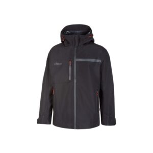 upower tutendo chubasquero impermeable transpirable talla s grafeno termorregulador, bacteriostatico, costuras termoselladas, capucha y puños regulables, elementos reflectantes color negro