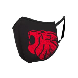 upower lion face mask mascarilla lavable talla unica maxima proteccion y comodidad, doble tratamiento antibacteriano y anti gota, tejido repelente al agua, diseño ergonomico color negro carbon