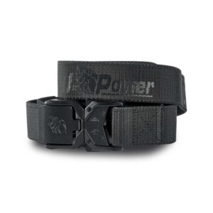 upower nite belt correa de alta calidad talla s/m ajuste rapido, resistente y comoda, cinta elastica de nailon, hebilla de liberacion rapida color negro carbon