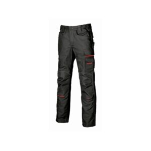 upower free pantalon multifuncional talla 56 multiples bolsillos estrategicos, refuerzo y costura triple, detalles reflectantes, proteccion dpi1, ajuste confortable color negro carbon