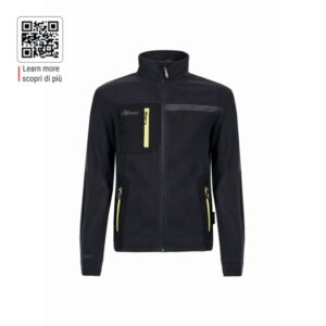 upower venus sudadera polar con cremallera talla xl alta transpirabilidad, acabados hot press, proteccion dpi1, tres bolsillos con cremallera color negro carbon