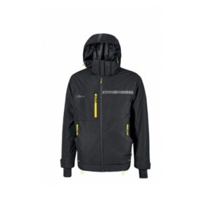upower wink chaqueta de trabajo de invierno talla 3xl acolchado de grafeno, impermeable, capucha fija regulable, multibolsillos, detalles reflectantes, proteccion dpi1 color negro carbon