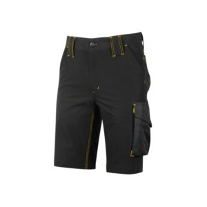 upower mercury lady pantalon corto de alta calidad talla xs tejido u 4 stretch, repelente al agua, alta transpirabilidad, secado rapido, multiples bolsillos, proteccion dpi1, slim fit color negro carbon
