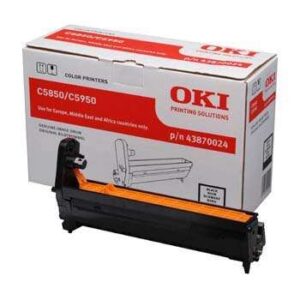 oki c5850/c5950/mc560 negro tambor de imagen original 43870024 (drum)