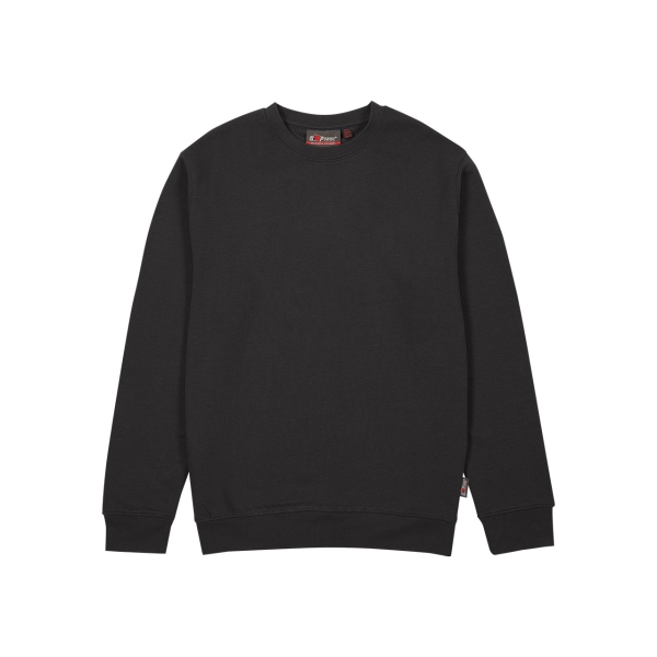 upower tupai sudadera de cuello redondo talla 5xl french terry de verano, libertad de movimiento, algodon y poliester, detalles en punto elastico, mangas ranglan, costuras pespunteadas color negro carbon