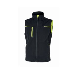 upower saturn chaleco de tela resistente talla s suave, repelente al agua, transpirable, secado rapido, bolsillos practicos, detalles reflectantes, proteccion dpi1 color negro carbon