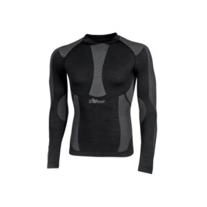upower curma camiseta interior termica talla 2 3xl ligera y transpirable, aislamiento termico, tejido antibacteriano y resistente, alta elasticidad, efecto segunda piel color negro carbon