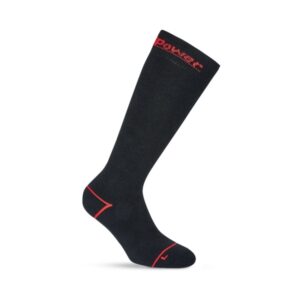 upower frost calcetines largos de trabajo talla m tejido termico, soporte en tobillos, costuras planas, refuerzos en talon y puntera, alta durabilidad color negro carbon