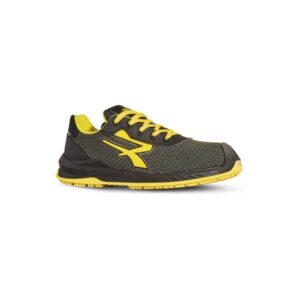 upower bogota s calzado de seguridad con proteccion completa talla 46 parte superior resistente a la abrasion, antiperforacion, suela antideslizante y antiestatica color negro/amarillo