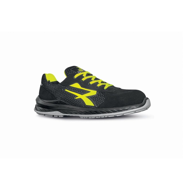 upower marsiglia s esd calzado de seguridad ligero talla 37 nylon ultranspirable, suela antideslizante, puntera composite, sistema antiperforacion, plantilla antifatiga, proteccion s1ps fo sr color negro/amarillo