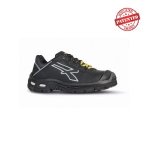 upower tim s esd calzado de seguridad laboral talla 46 suela antideslizante, resistente al aceite y abrasion, antiperforacion, puntera airtoe aluminium, plantilla wow transpirable color negro/amarillo