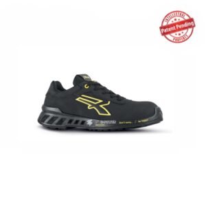 upower bart s esd calzado de seguridad ultraligero talla 35 empeine hidrorrepelente, puntera airtoe aluminium, suela antideslizante, plantilla antiperforante, proteccion ci color negro/amarillo