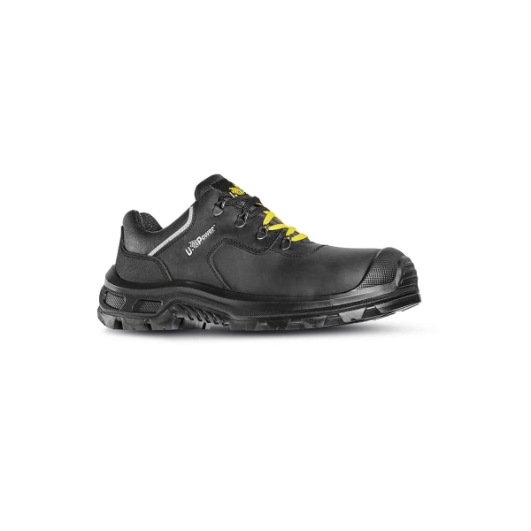 upower drax s esd calzado de seguridad laboral talla 48 hidrofugos, resistencia a la abrasion, puntera airtoe composite, sistema antiperforacion, plantilla anatomica transpirable, proteccion frio color negro/amarlllo
