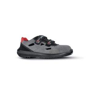upower labrador s calzado de seguridad bajos talla 38 gamuza suave airnet, mesh transpirable, airtoe composite, antiperforacion, antideslizante, proteccion s1ps fo sr color negro/gris