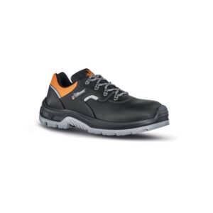 upower beast s calzado de seguridad bajos talla 39 empeine en piel hidrofugo, puntal composite, antiperforacion, suela antideslizante, proteccion s3s fo sr color negro/naranja