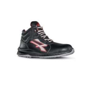 upower boston s esd calzado de seguridad hidrofugos talla 36 suela antideslizante, antiestatica, resistente al aceite, proteccion contra el frio, puntera ligera, antiperforacion color negro/rojo
