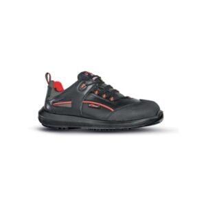 upower iroko s esd calzado de seguridad talla 42 puntera matrix antiabrasion, airtoe composite, empeine piel flor, antiperforacion, antideslizante, proteccion s3s fo sr color negro/rojo