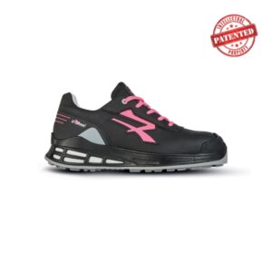 upower sylvie s esd calzado de seguridad femenino talla 39 microfibra hidrofuga, puntera airtoe aluminium, entresuela infinergy, antiperforacion textil, suela antideslizante, proteccion s3s ci fo sr color negro/rosa