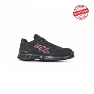 upower michelle s esd calzado de seguridad ligeros para mujer talla 40 nylon ultra transpirable, pelicula antiabrasion, plantilla antiperforacion, puntera airtoe aluminium, proteccion s1ps fo sr color negro/rosa