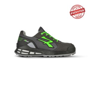 upower egon s esd calzado de trabajo de seguridad talla 36 empeine transpirable, forro de piel de becerro, retorno de energia, antideslizante, proteccion s1ps fo sr color negro/verde