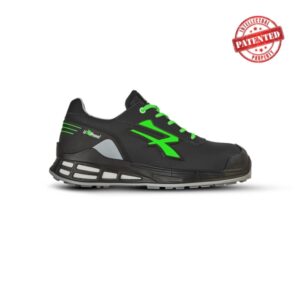 upower jago s esd calzado de seguridad con proteccion s3s ci fo sr talla 38 microfibra hidrofuga, puntera airtoe aluminium, plantilla antiperforacion color negro/verde