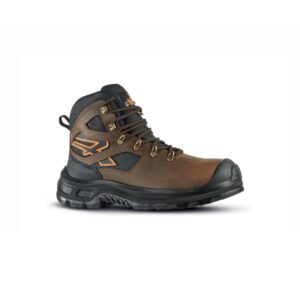 upower montana uk s esd calzado de seguridad talla 42 piel pull up hidrofuga, puntera compuesta airtoe, sistema anti perforacion, plantilla antifatiga, suela antideslizante, proteccion frio ci color marron