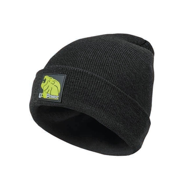 upower gorra de invierno personalizada talla unica calida y suave, impresion frontal, paquete de 10 piezas, material acrilico y poliester color surtidos