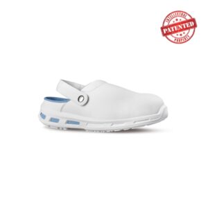 upower moon o calzado de seguridad talla 44 empeine de microfibra, puntal de composite, suela antideslizante de poliuretano, proteccion sb e a fo sr, ligeros y comodos color blanco