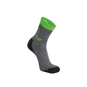 upower giady calcetines tecnicos talla unica ajuste perfecto y duradero, tecnologia memory size, material transpirable, plantilla de amortiguacion, costuras planas, collar anti torsion color verde fluorescente