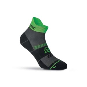 upower balmy calcetines de trabajo cortos talla m comodidad y resistencia, transpirabilidad superior, costuras planas antirrozaduras, talon y puntera reforzados color verde fluorescente