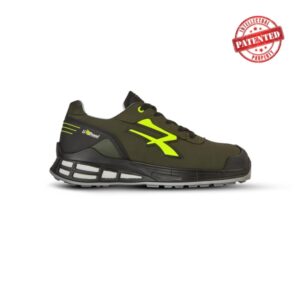 upower ermes s esd calzado de seguridad moderno talla 38 microfibra nobuk hidrofugo, puntera airtoe aluminium, plantilla antibacteriana, sistema antiperforacion, proteccion s3s ci fo sr color verde oliva/verde