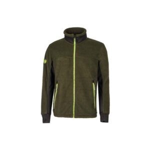 upower bark chaqueta de felpa osito talla m cremallera full zip, aislamiento termico, insertos elastizados, multiples bolsillos, proteccion dpi1 color verde oscuro