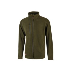 upower warm chaqueta de lana talla l comodidad y durabilidad, cremallera interna, proteccion dpi1, diseño resistente, linea enjoy color verde oscuro
