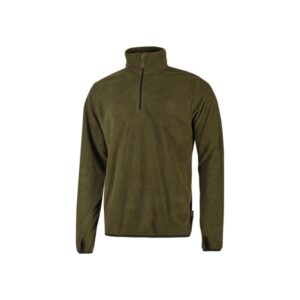 upower artic sudadera con cremallera talla 2xl puños microfleece con agujero para pulgar, proteccion dpi1, diseño duradero y confortable, logotipo distintivo posterior color verde oscuro