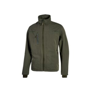 upower pluton chaqueta de tela resistente talla s suave, repelente al agua, transpirable, secado rapido, multiples bolsillos, capuchon ajustable, puños a prueba de viento, proteccion dpi1 color verde oscuro