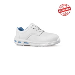upower zelda o calzado de seguridad bajos talla 44 puntal de composite, suela antideslizante pu/pu, proteccion s2 fo sr color blanco
