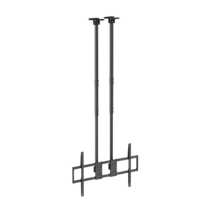 aisens soporte de techo pro inclinable, extensible y nivelable de 60" a 120" peso maximo 120kg vesa maximo 1000x600 color negro
