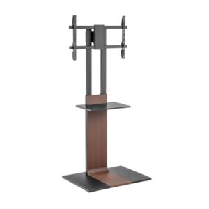 aisens soporte de suelo para tv 37” 86” acero alta resistencia bandeja vesa maximo 600x400mm carga maxima 50kg color negro/marron