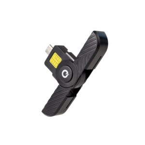 tooq lector de tarjeta inteligente y dni usb c compatible con dni 4.0 y documento de identidad de portugal color negro