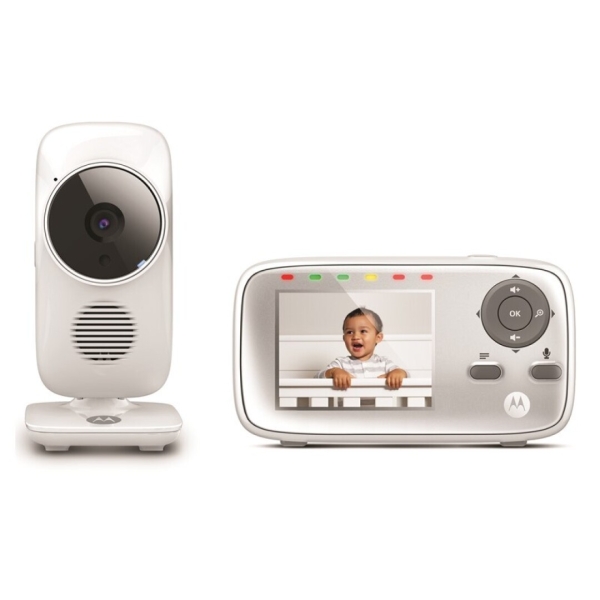 motorola nursery vm483 vigilabebes con camara vision nocturna comunicacion bidireccional pantalla 2,8" alcance hasta 300m color blanco