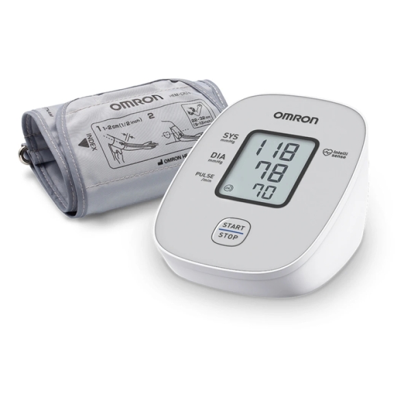 omron m2 basic tensiometro de brazo deteccion latido arritmico intellisense validacion clinica color blanco
