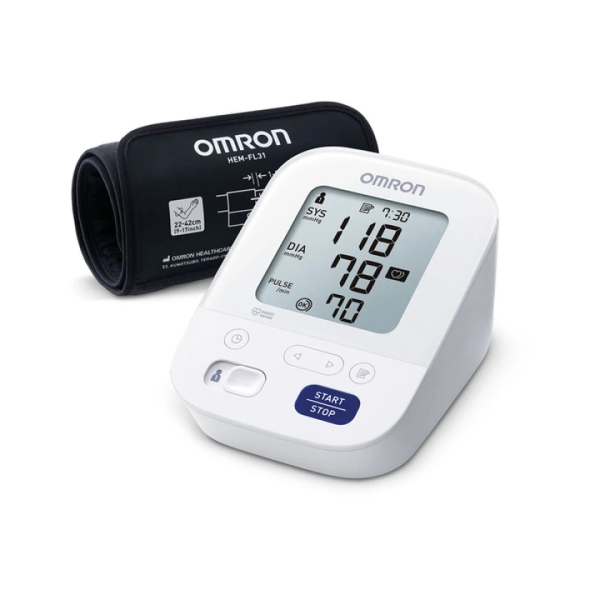 omron m3 comfort tensiometro de brazo deteccion latido arritmico intellisense validacion clinica memoria 2 usuarios y 60 lecturas color blanco
