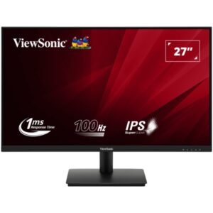viewsonic monitor 27" va270 h2 led ips fullhd 100hz respuesta 1ms vga y hdmi vesa 75x75 color negro